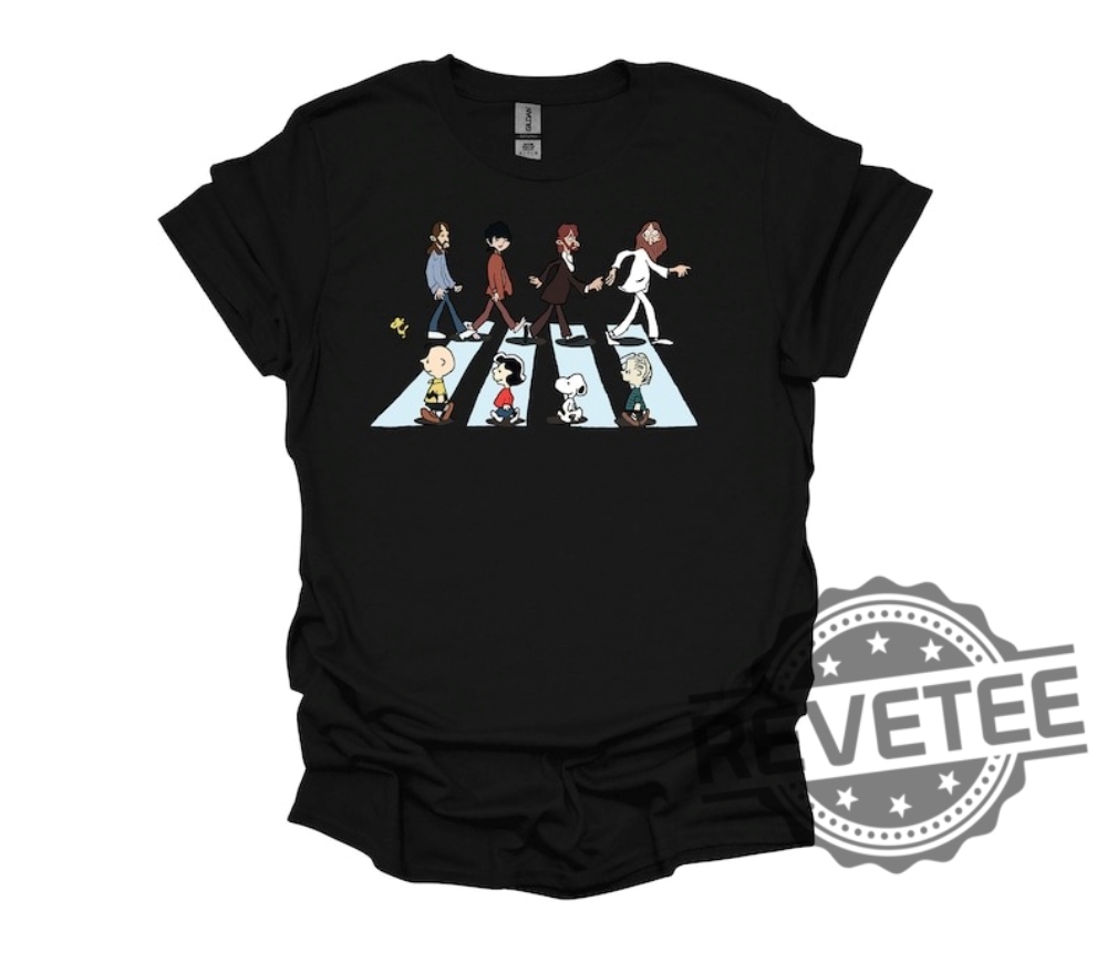 The Beatles Snoopy Abbey Road Shirt Funny The Beatle Shirt John Lennon The Beatles Snoopy Abbey Road Shirt Funny The Beatle Shirt John Lennon