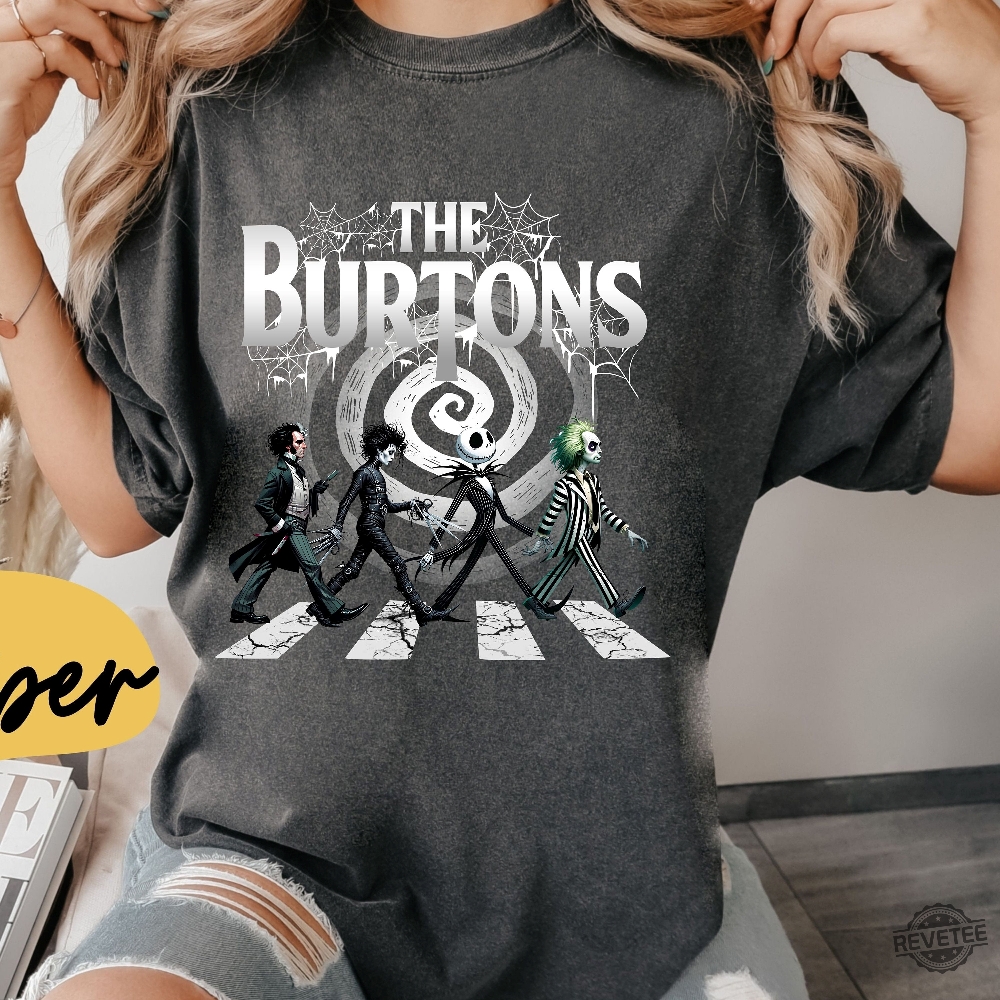 The Burtons Shirt Halloween Spooky Movie Shirt Horror Movie Characters T Shirt Halloween Horror Shirt Hoodie The Burtons Shirt Halloween Spooky Movie Shirt Horror Movie Characters T Shirt Halloween Horror Shirt Hoodie