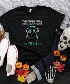 The Chain On My Mood Swing Just Snapped Run Cat Halloween shirt Cheshire Cat Shirt