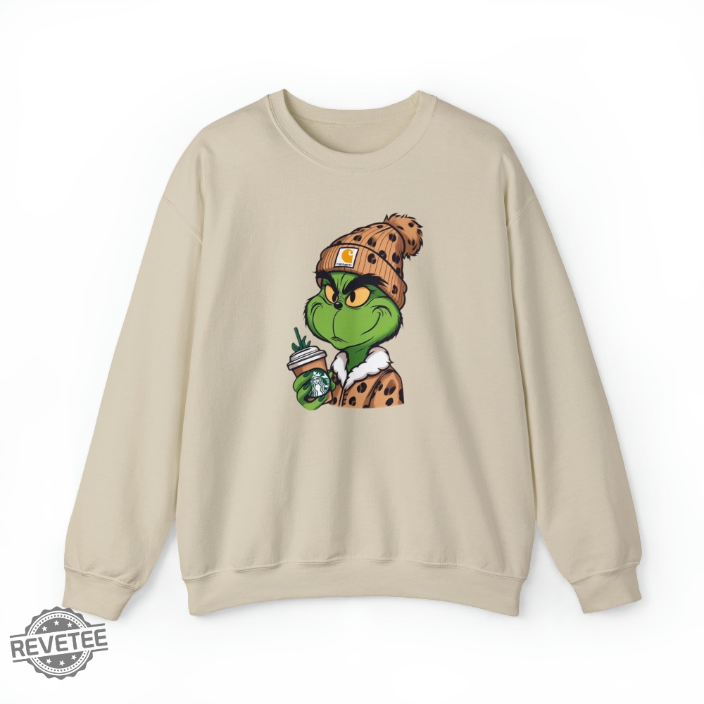 The Grinch Christmas Sweatshirt Funny Christmas Shirt Coffee Christmas Sweater Christmas Gift For Her Coffee Lover Gift Coffee Lover Shirt Unique The Grinch Christmas Sweatshirt Funny Christmas Shirt Coffee Christmas Sweater Christmas Gift For Her Coffee Lover Gift Coffee Lover Shirt Unique