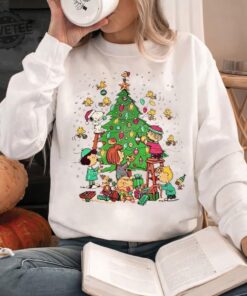 The Peanuts Snoopy Charlie Christmas Sweatshirt 2D Christmas Snoopy Unisex Hoodie Retro The Peanuts Sweatshirt Christmas Gift Unique