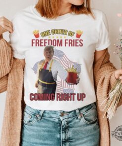 Trump Mcdonald Shirt Pennsylvania Maga Trump 2024 Shirt Gifts For Republican Fast Food Trump Fries Making Fries Presidential Election Tee