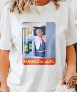 Trump Mcdonald Shirt Sweatshirt Pennsylvania Maga Trump 2024 Shirt Fast Food Trump Making Fries T Shirt Hoodie Unique