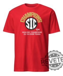 Uga Sec Championship Georgia Bulldogs Beats Texas 22 19 Sic Em Dawgs T Shirt Hoodie Sweatshirt Tee Gifts For Fan Gifts For Dad Daughter Son