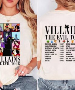 Villains Eras Tour Shirt Disneyland Villains Tour Tee Villains Characters Shirt Girl Trip Shirt Disneyland Family Shirt Birthday Gift Unique