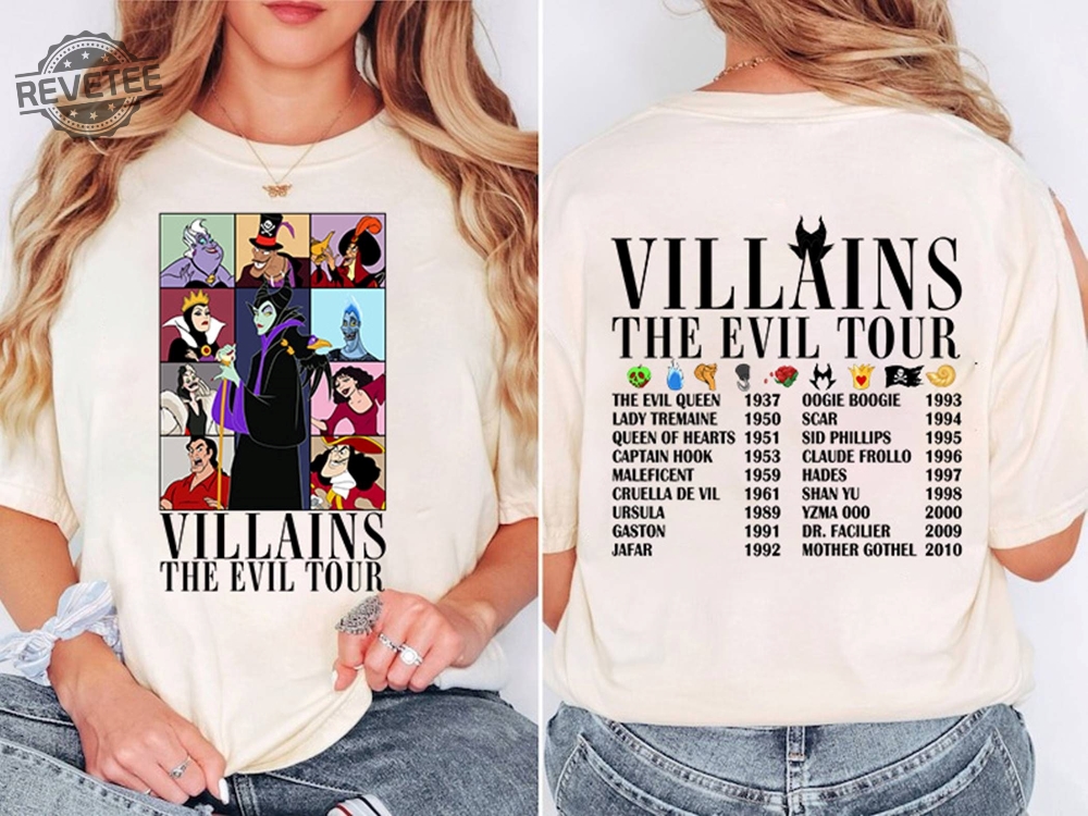 Villains Eras Tour Shirt Disneyland Villains Tour Tee Villains Characters Shirt Girl Trip Shirt Disneyland Family Shirt Birthday Gift Unique Villains Eras Tour Shirt Disneyland Villains Tour Tee Villains Characters Shirt Girl Trip Shirt Disneyland Family Shirt Birthday Gift Unique