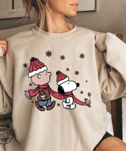 Vintage Charlie And The Snoopy Christmas Sweatshirt Christmas Cartoon Dog Sweatshirt Christmas Gift Vintage Sweatshirt Snoopy Christmas Unique