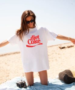 Vintage Diet Coke Tshirt Coca Cola Gifts Diet Soda Pop Shirt Cute Oversized Tee Viral Pink Diet Coke Shirt