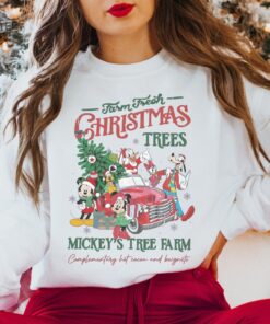 Vintage Disney Farm Fresh Sweatshirt Mickeys Tree Farm Mickey And Friends Christmas Sweatshirt Christmas Disney Family Christmas Gift Unique