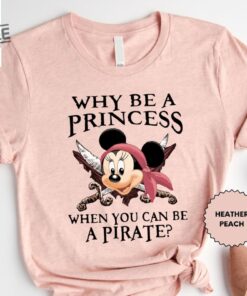 Why Be A Princess When You Can Be A Pirate Minnie Shirt Pirate Themed Tee Pirates Family Shirt Disney Cruise Shirt Disney Pirate Shirt Unique