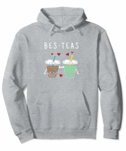 Bes Teas Best Friends Cute Boba Bubble Tea Hoodie Gift Bes Teas Best Friends Cute Boba Bubble Tea Hoodie Gift
