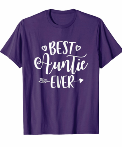 Best Auntie Ever T Shirt Cutest Aunt Tee Gratitude Gifts