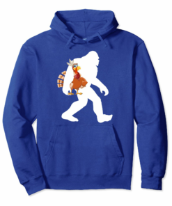Bigfoot Turkey Hoodie Bigfoot Thanksgiving Sweater