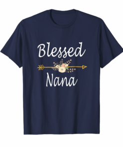 Blessed Nana T Shirt Thanksgiving Christmas Grandma Gifts