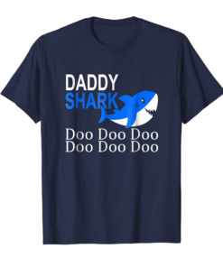 Daddy Shark Baby Mommy Daddy Matching Family Shark T Shirt