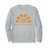 Happy Thanksgiving Gobble Gobble Shirt With Feather Design