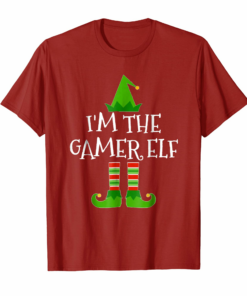 Im The Gamer Elf Matching Family Group Christmas Tshirt