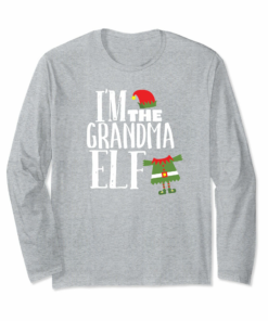 Im The Grandma Elf Matching Family Christmas Mamaw Shirt