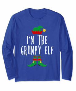 Im The Grumpy Elf Funny Christmas Family Long Sleeve