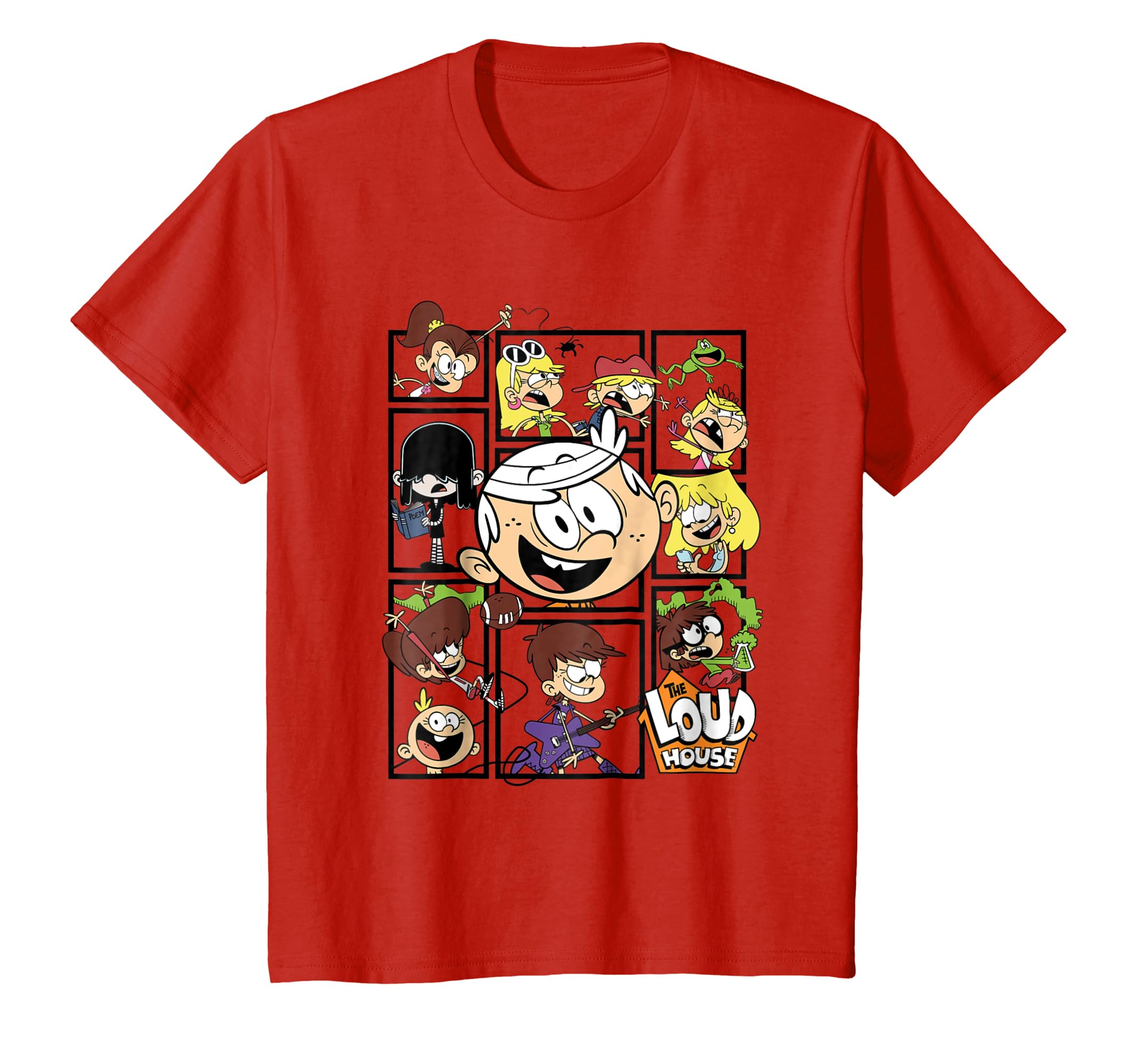 Kids The Loud House Loud Family In Box Frames T Shirt Kids The Loud House Loud Family In Box Frames T Shirt