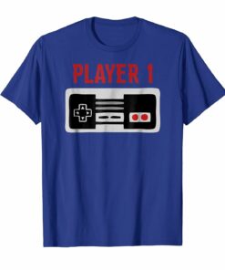 Matching Family Shirt Player 1 Video Game Shirt