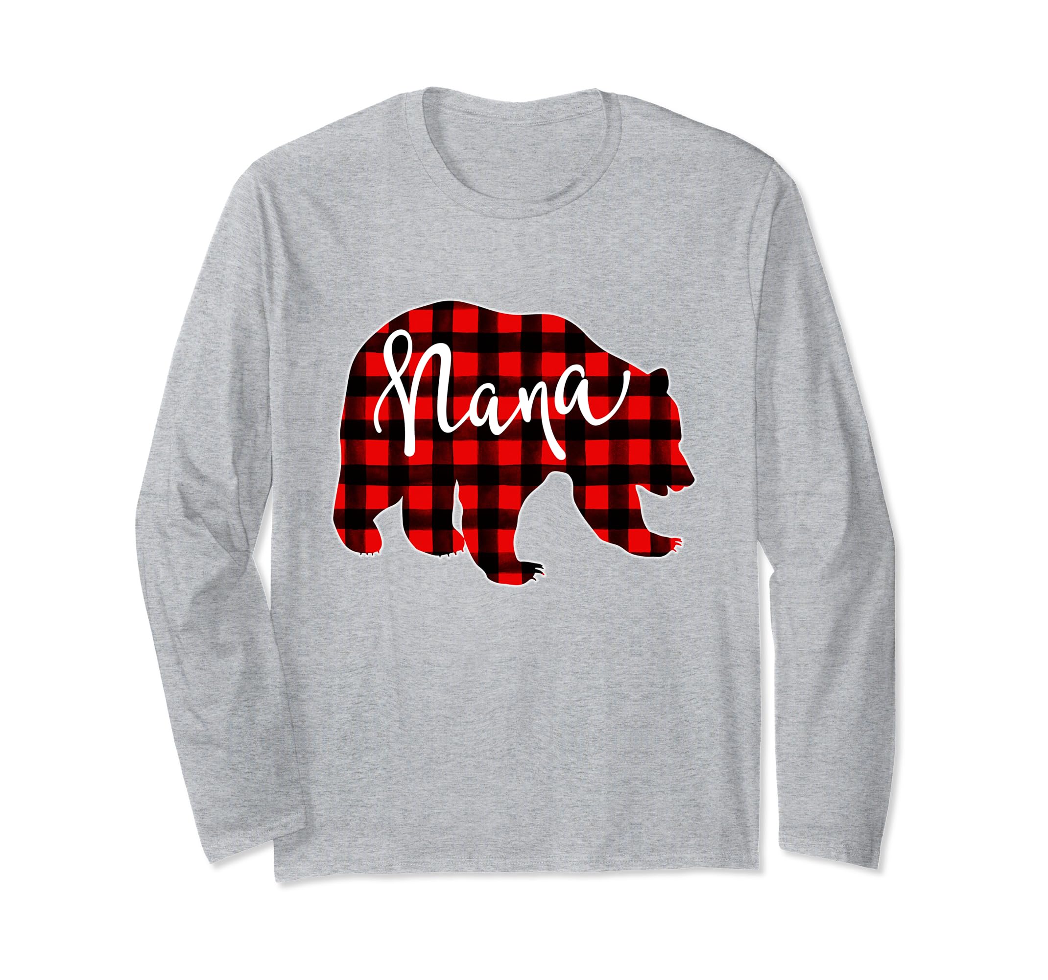 Red Plaid Nana Bear Shirt Matching Pajama Family Buffalo Tee Red Plaid Nana Bear Shirt Matching Pajama Family Buffalo Tee