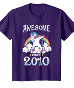 Awesome Since 2010 Funny 8th Birthday Party T Shirt