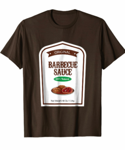 Barbecue Family Sauce Costume Easy Halloween Uniform T Shirt