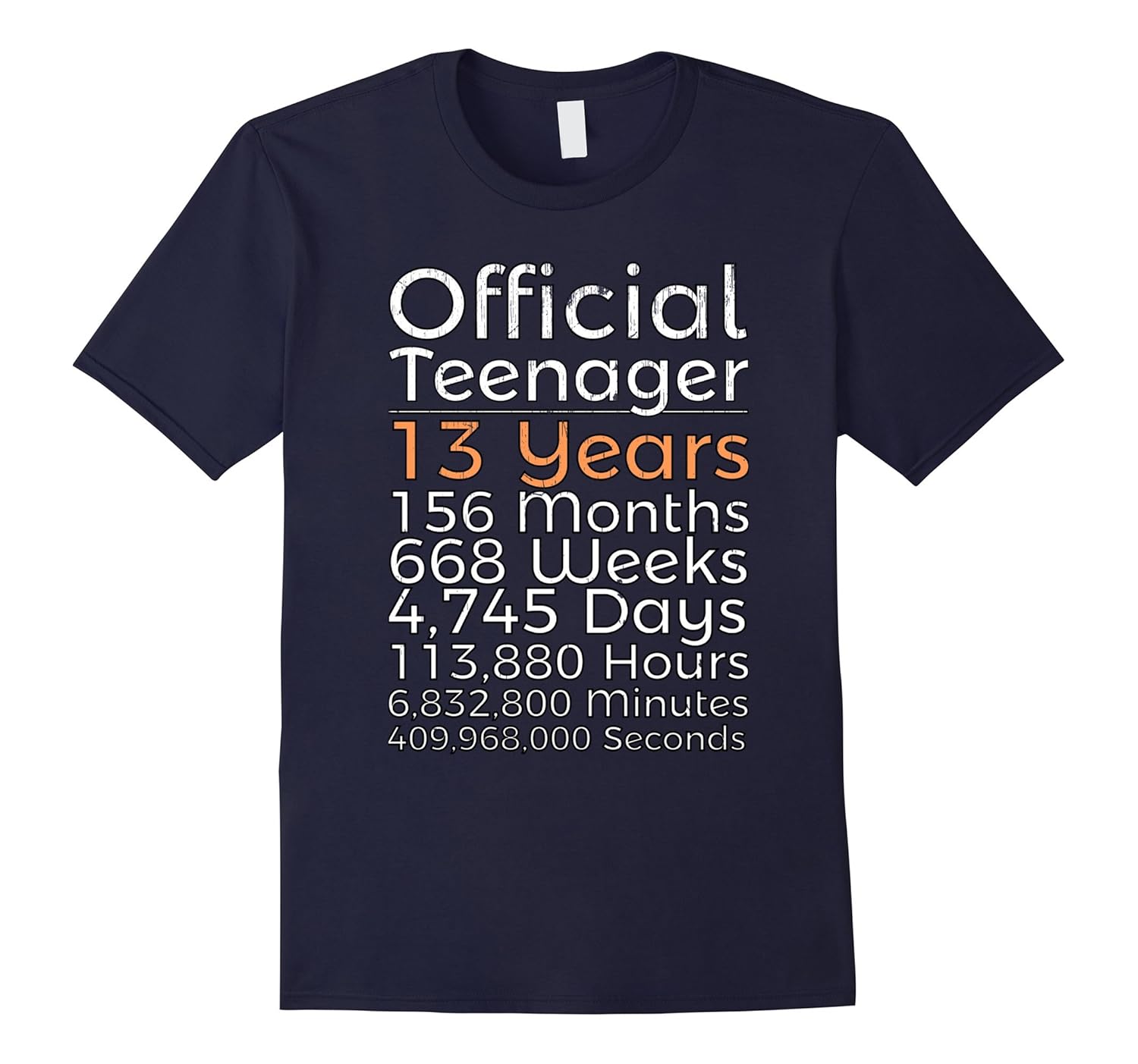 Birthday Gifts T Shirt Official Teenager Birthday Gifts T Shirt Official Teenager