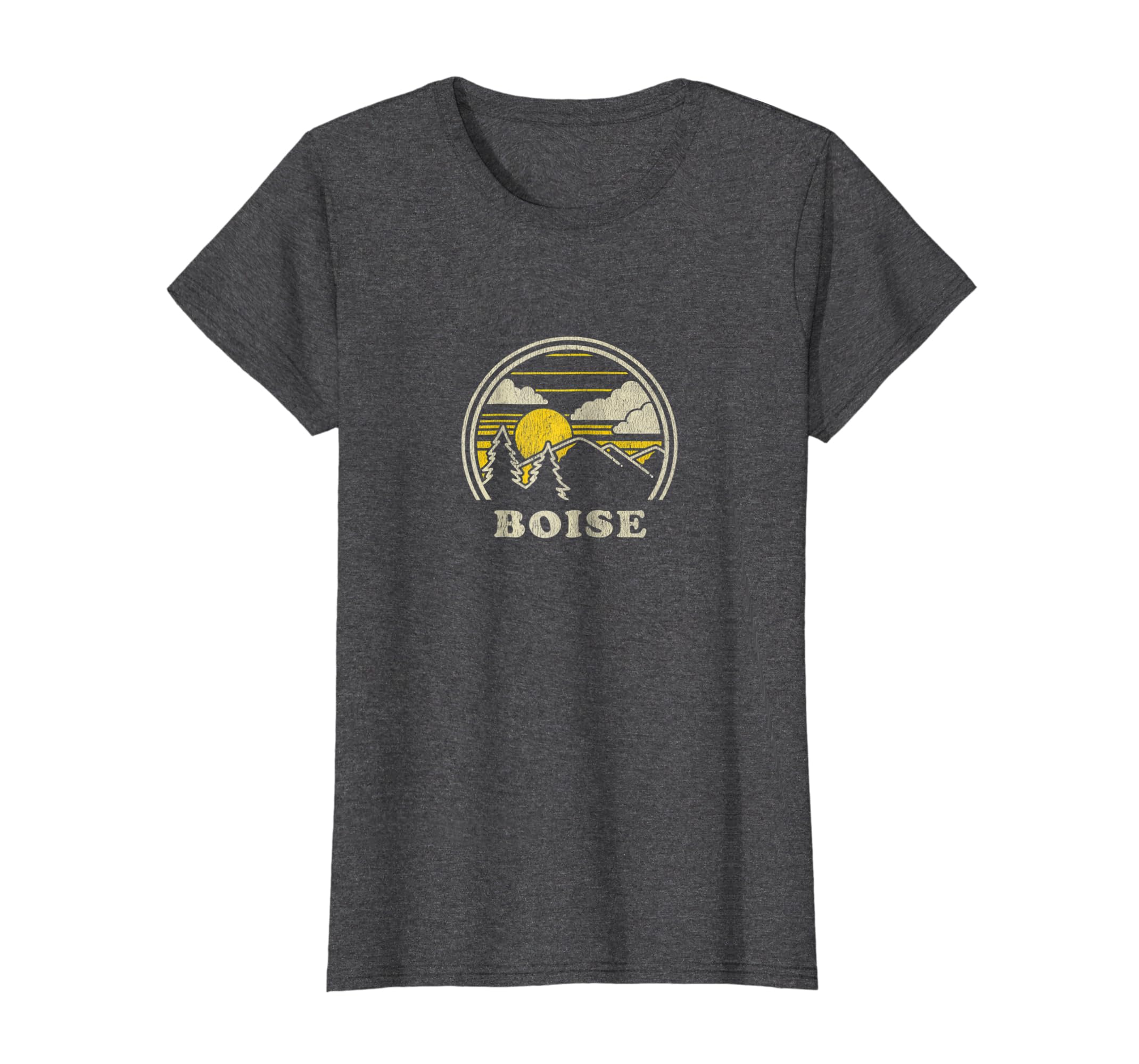 Boise Idaho Id T Shirt Vintage Hiking Mountains Tee Boise Idaho Id T Shirt Vintage Hiking Mountains Tee