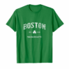 Boston Massachusetts T Shirt Vintage Shamrock Sports Tee