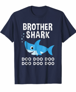 Brother Shark Doo Doo Shirt For Matching Family Pajamas
