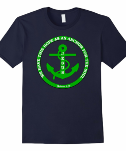 Christian Religious Tshirt Anchor Jesus