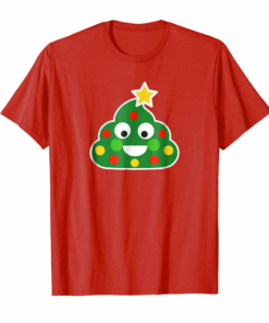 Christmas Decorations Poop Emoji Christmas T Shirt Funny
