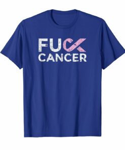 Distressed Ladies Cancer Gifts Fight Cancer T Shirt Tee