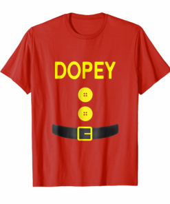 Dopey Dwarf Costume T Shirt Funny Halloween Gifts