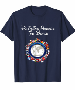 Drink Around The World Adult Vacation Gift Shirt