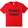 Hablo Espanol Camisas Playeras Small