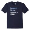 Legend January Vintage T Shirt Birthday