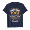 Legends Vintage Made In 1961 57th Birthday Gift 57 Years Old