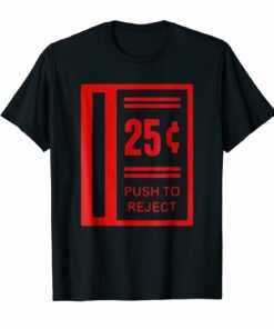 Mens Retro Gamer Shirt Classic Arcade Coin Op 25 Cent T Shirt