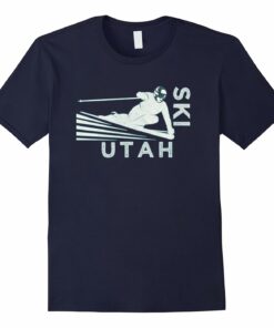Mens Retro Ski Utah Tshirt