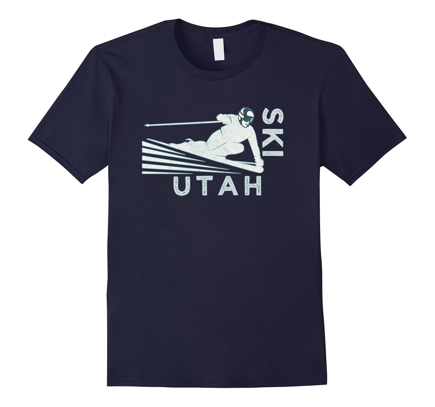 Mens Retro Ski Utah Tshirt Mens Retro Ski Utah Tshirt
