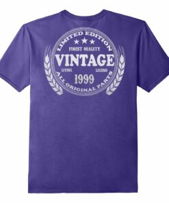 Mens Vintage 1999 Birthday T Shirt