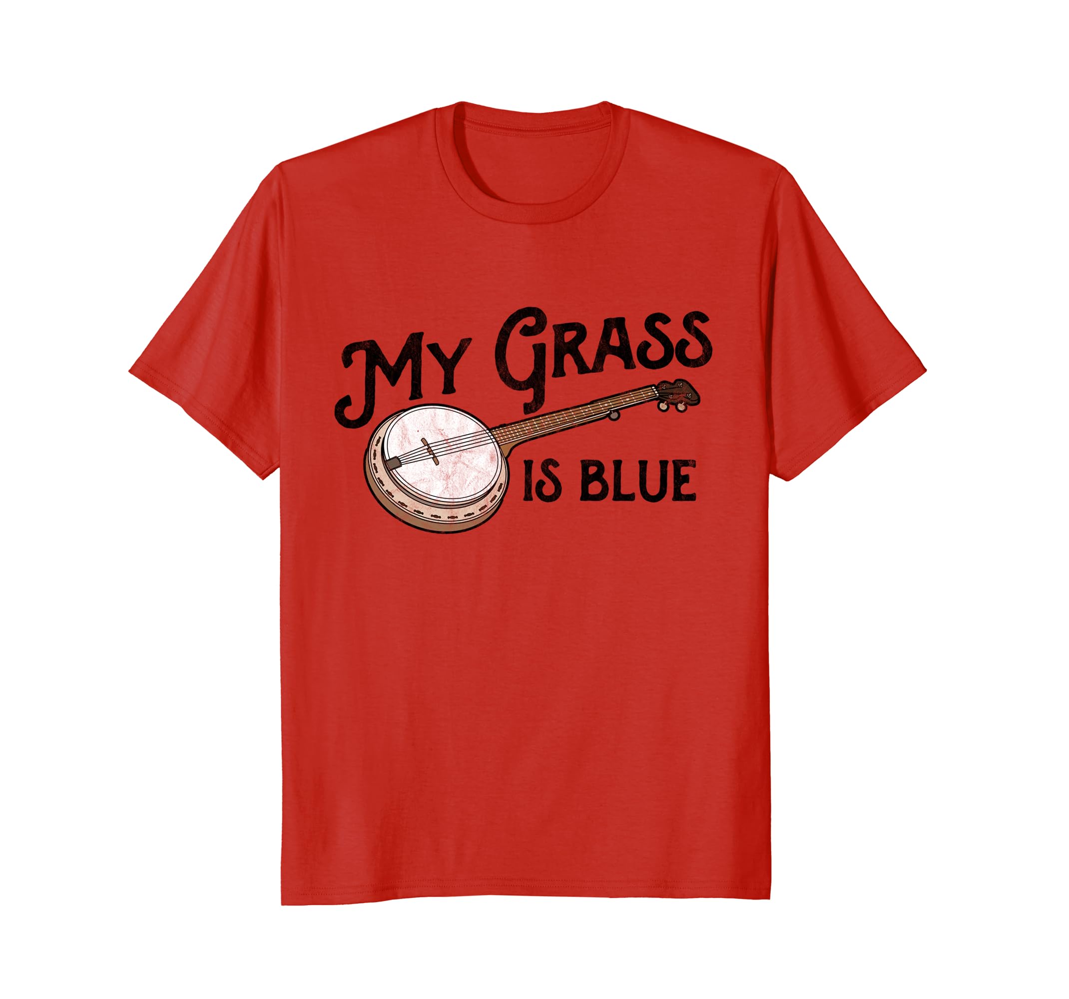 My Grass Is Blue Bluegrass Banjo Player Fan Retro T Shirt My Grass Is Blue Bluegrass Banjo Player Fan Retro T Shirt