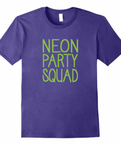 Neon Party Squad Girls Birthday