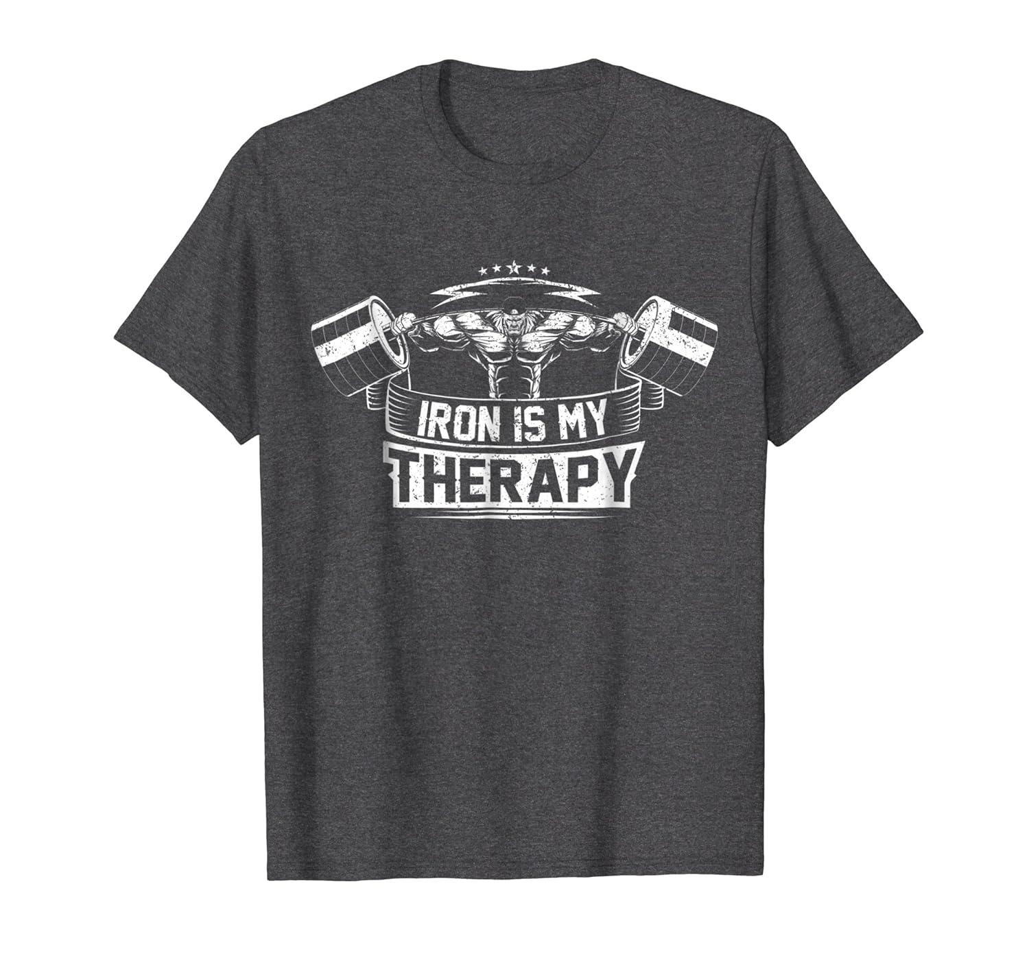 No Pain No Gain Iron Therapy Workout T Shirt Bodybuilding No Pain No Gain Iron Therapy Workout T Shirt Bodybuilding