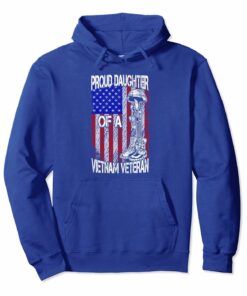 Proud Daughter Of A Vietnam Veteran Pullover Hoodie