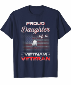 Proud Daughter Of Vietnam Veteran Tshirt Gift For Women