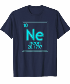 Purple Neon Periodic Table Element Pun Chemistry Nerd Shirt